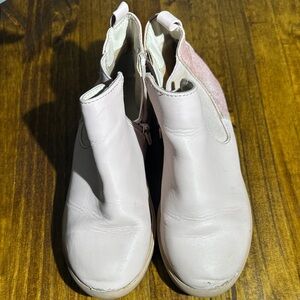 Sugar Light Pink Ankle Boots with Glitter Detail